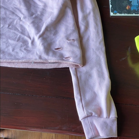 cropped pink hoodie - Picture 2 of 5